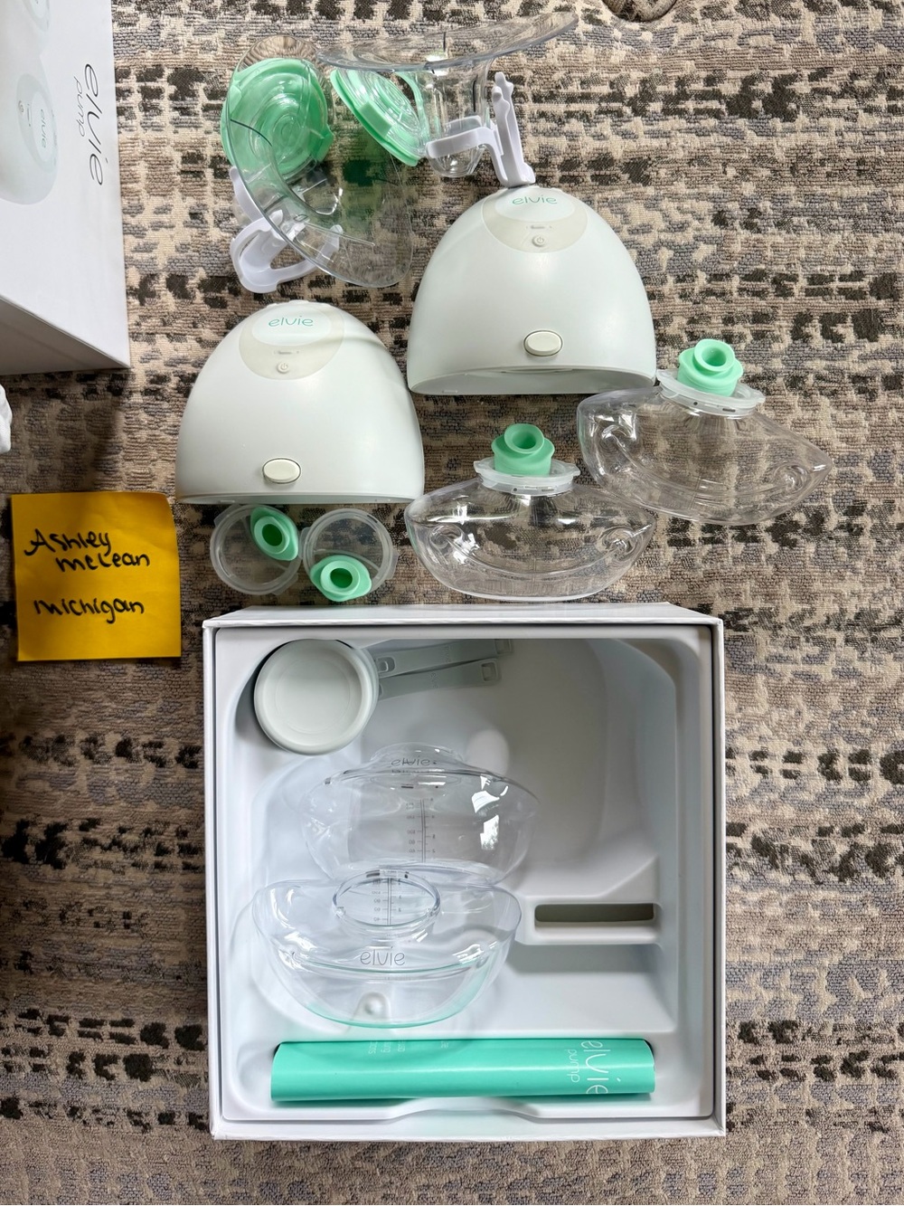 Elvie Double Electric Breast Pump - Mint